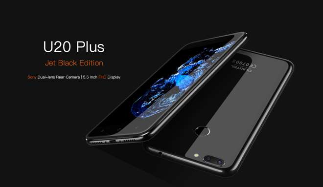 Oukitel U20 Plus, in arrivo anche con colorazione Jet Black
