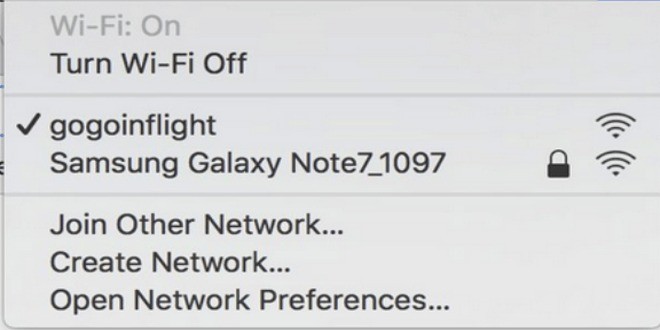 Volo in ritardo per la presenza di una rete WiFi “Samsung Galaxy Note 7” a bordo
