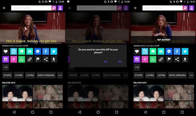 GIPHY introduce su Android il pulsante per effettuare il download di GIF
