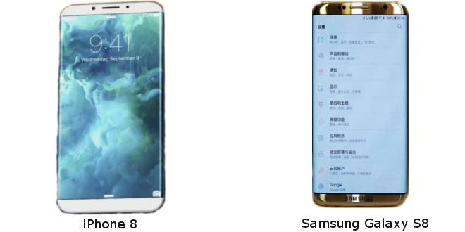 iPhone 8 vs Samsung Galaxy S8, così simili ma così diversi