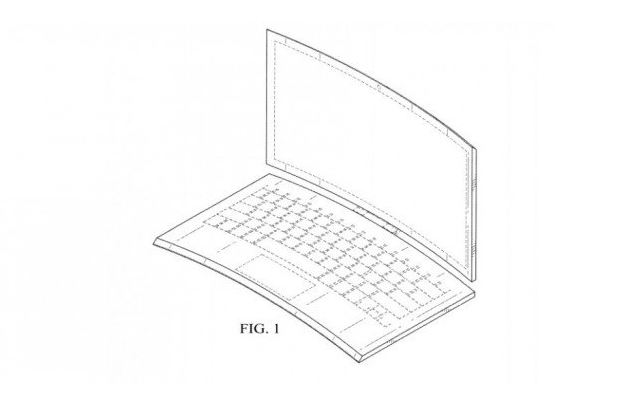 Intel: un nuovo brevetto descrive un convertibile 2-In-1 totalmente curvo