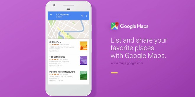 Google Maps, nuove funzioni “social” con i luoghi preferiti