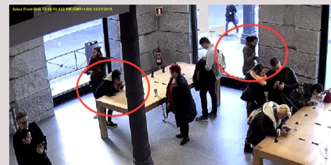 Mordevano il cavo di sicurezza per rubare gli iPhone