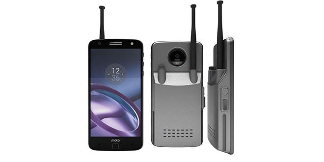 Moto Mod walkie-talkie