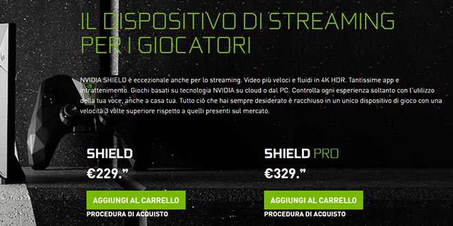 Nvidia Shield TV Pro 2017 disponibile ufficialmente all’acquisto