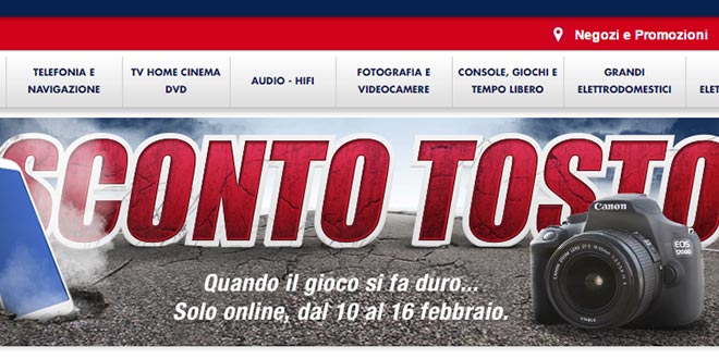 Trony “Sconto tosto”, la nuova promo online valida da oggi fino al 16 febbraio