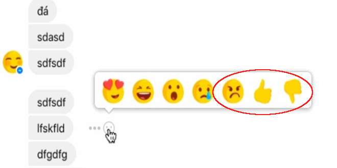 Messenger:  Facebook testa nuove reaction ed il tasto “Non mi piace”