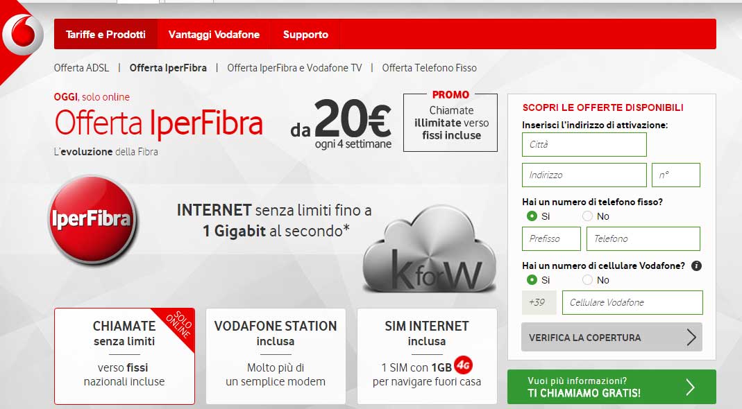 Offerte Vodafone Fibra Casa Solo Per Oggi A 20 Euro E 4 Nuove Citta Per Gigabit Newsdigitali Com