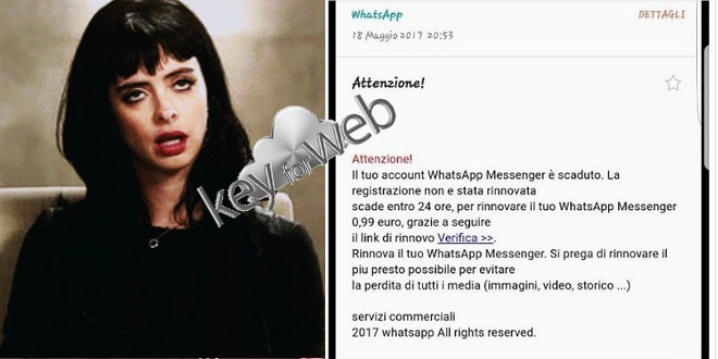 Account WhatsApp scaduto, la “nuova” truffa