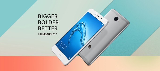 Huawei Y7 ufficiale con batteria da 4.000 mAh ed Android 7.0 Nougat