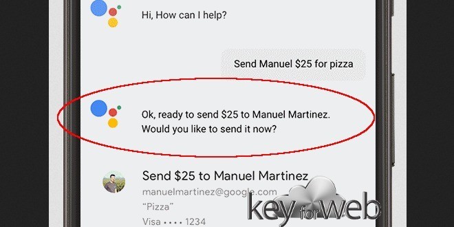 Inviare denaro tramite Google Assistant con un “Ok Google”