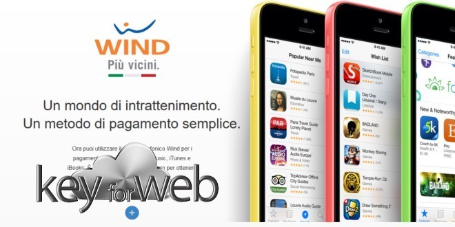 Pagare su App Store con credito telefonico, da oggi si può con Wind