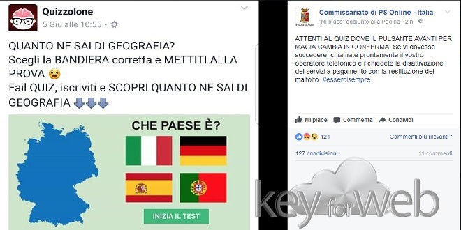 Dai nomi ai quiz, la truffa su Facebook continua: l’allarme della Polizia Postale