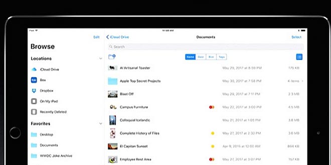 WWDC 2017 – Apple ha il suo file manager: ecco come funziona su iOS 11