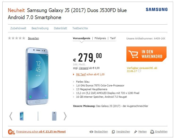 Samsung Galaxy J5 2017
