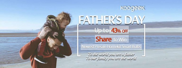 Acquista con codice coupon i prodotti Koogeek per il Father’s Day e partecipa al concorso