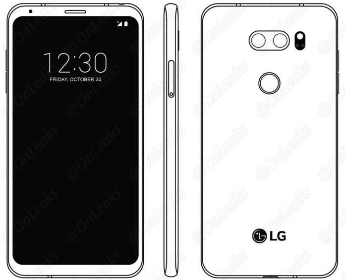 LG V30 salta fuori dal manuale utente, come Galaxy S8 e LG G6 con schermo in 18:9