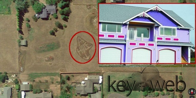 Sfrutta Google Maps per insultare il vicino, il maxi messaggio visibile da satellite