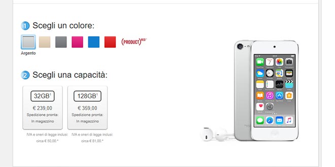 Apple, addio ad iPod Nano e Shuffle: c’è solo iPod Touch (che costa pure meno)