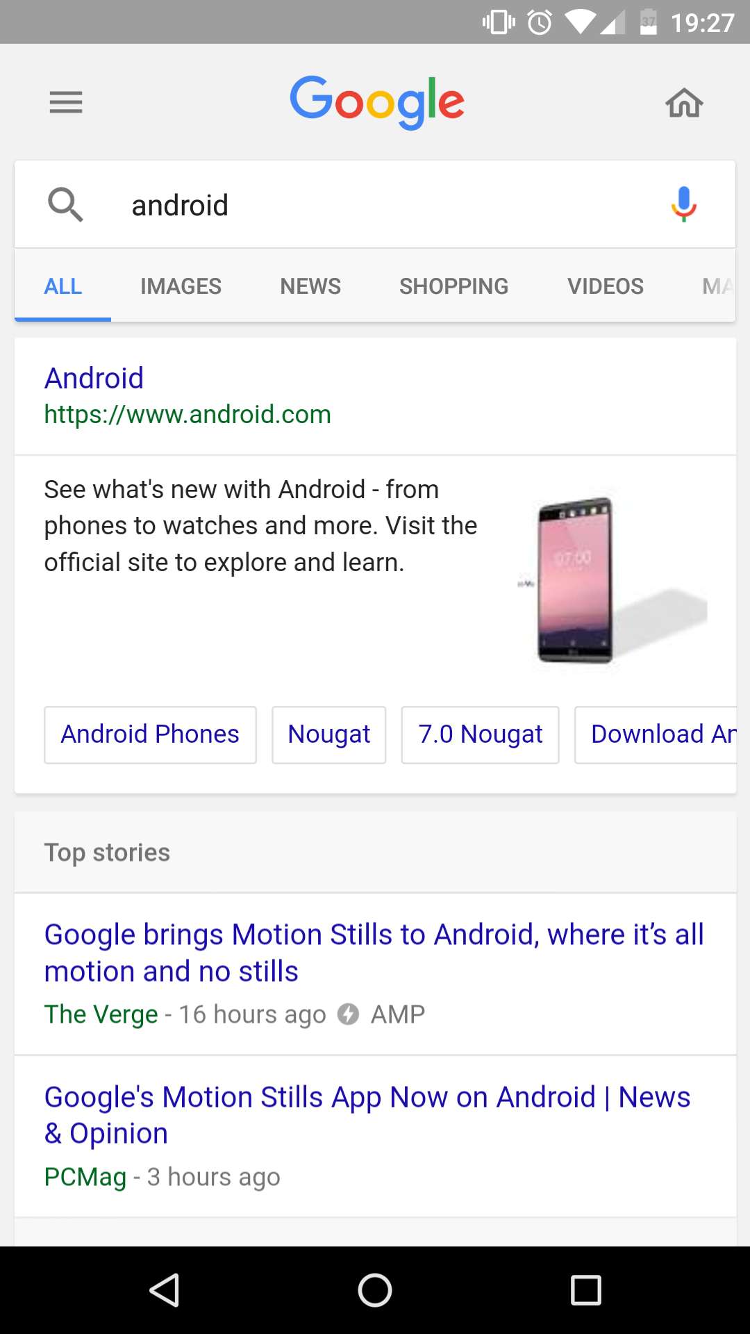 aggiornamento Google Now