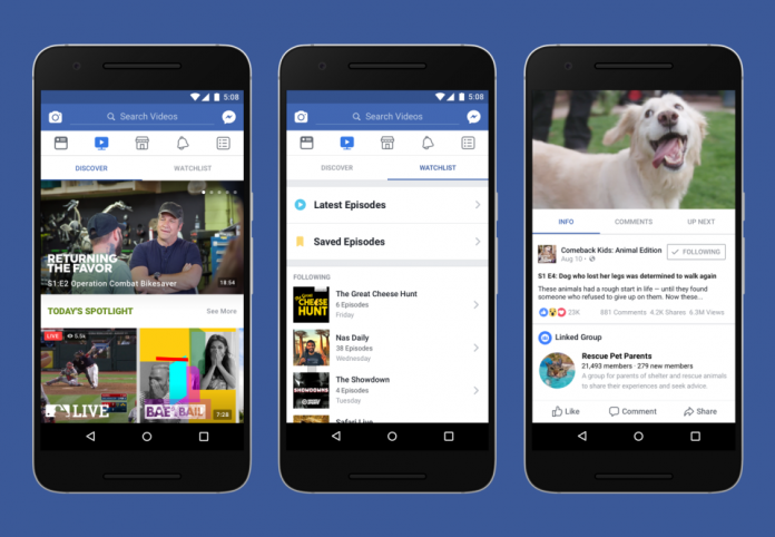 Facebook Watch, la nuova piattaforma video del Social Network