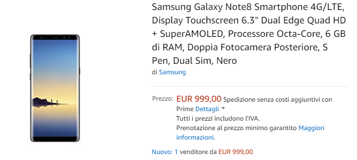 galaxy note 8 amazon