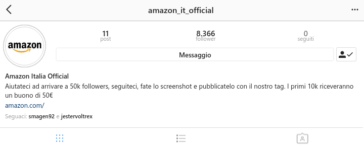 Instagram Amazon