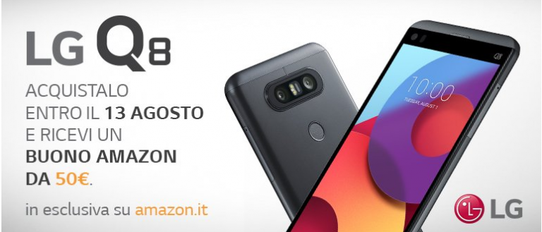 Offerta Smartphone LG Q8: imperdibile buono sconto di 50€