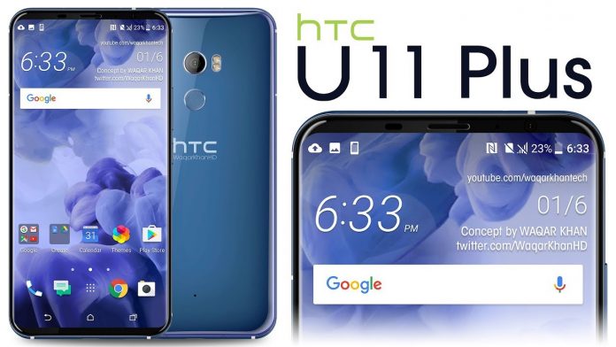 HTC U11 Plus in un nuovo video concept, schermo Edge-to-Edge e tasti a schermo