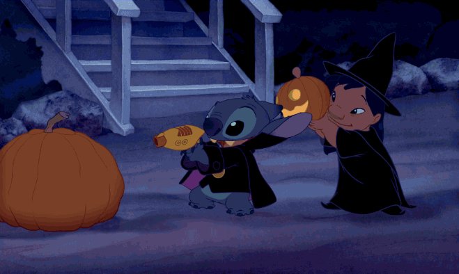 GIF Halloween Lilo e Stitch