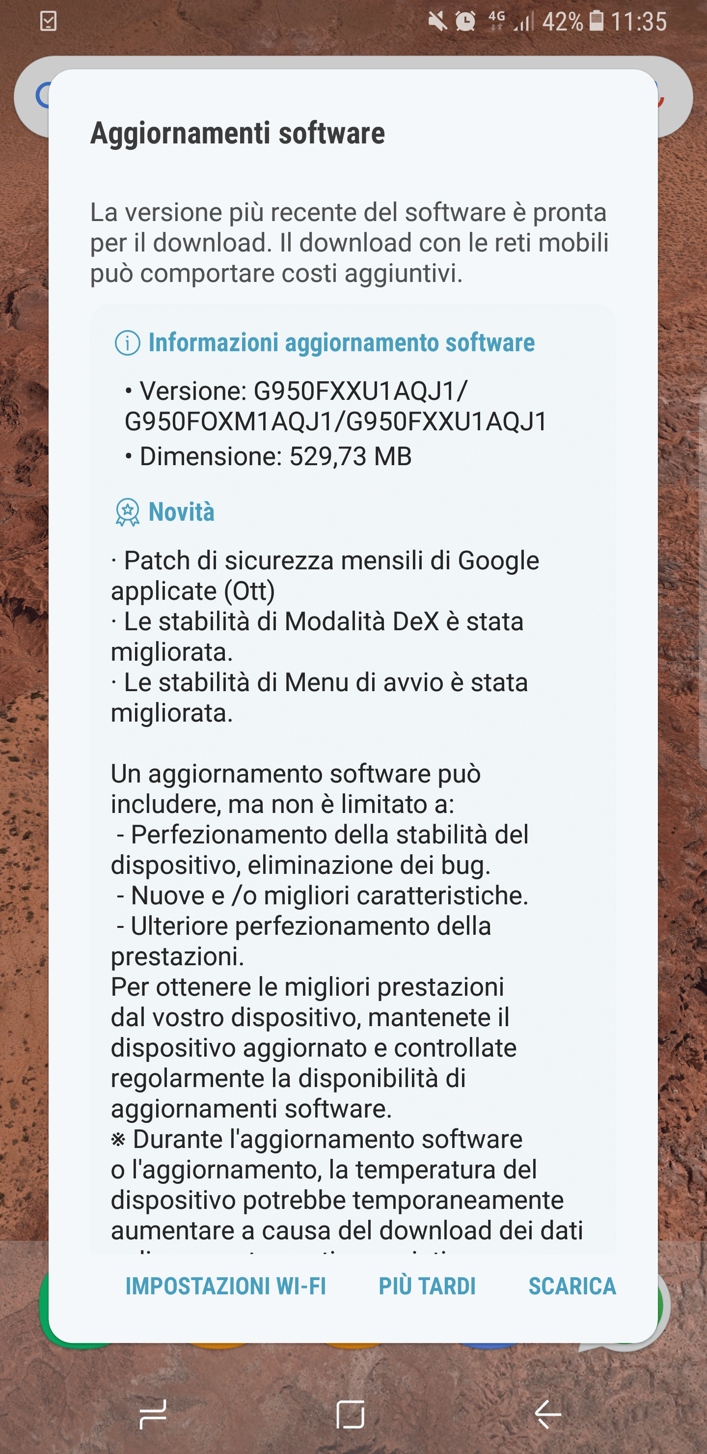 Galaxy S8 - patch ottobre 2017
