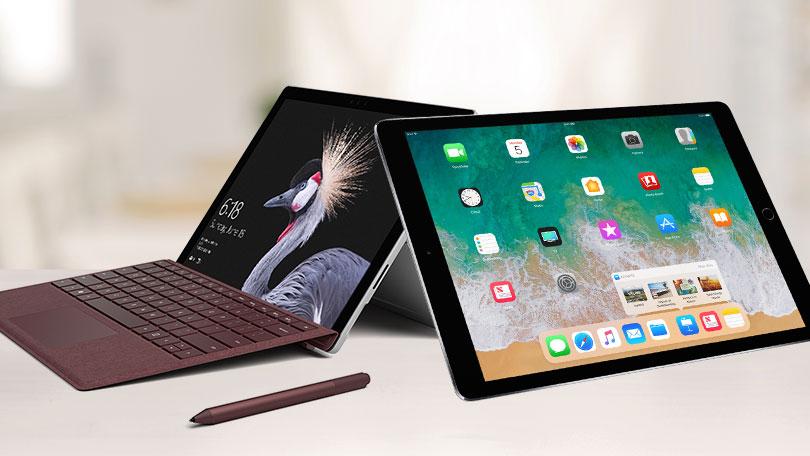 Surface Pro and iPad Pro