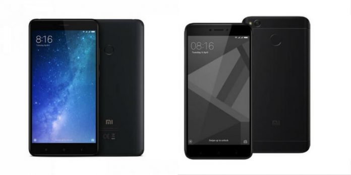 Xiaomi Mi Max 2 e Redmi 4