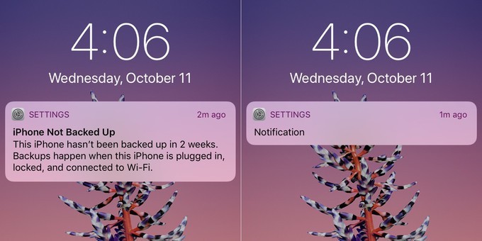 ios 11 iphone x apple notifiche