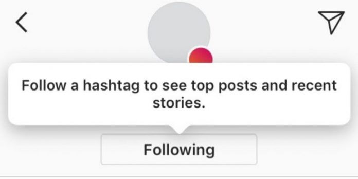 Instagram test per seguire gli hashtag oltre alle persone