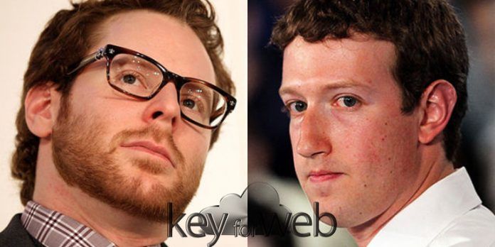 L'ex presidente di Facebook Sean Parker e il CEO Mark Zuckerberg