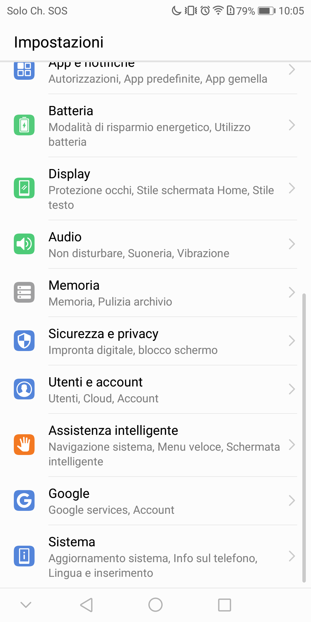 Mate 10 pro impostazioni