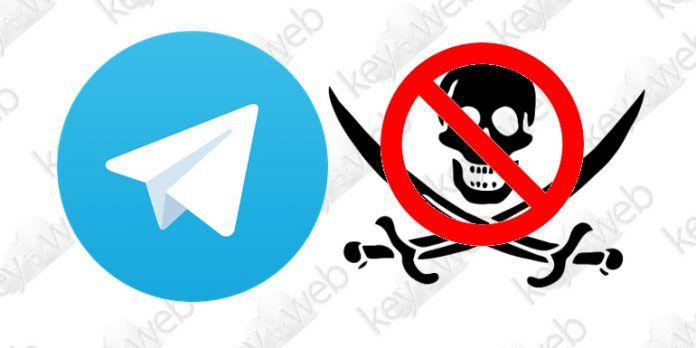 Telegram blocca i canali sui contenuti piratati