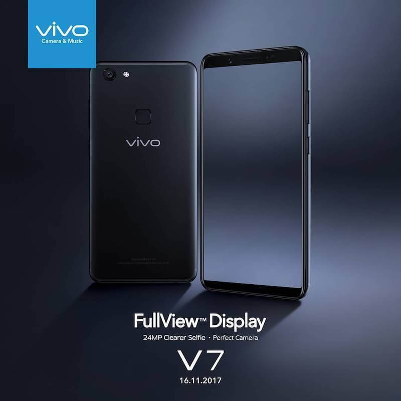 Vivo V7 in arrivo il 16 novembre - display FullView e fotocamera frontale da 24MP