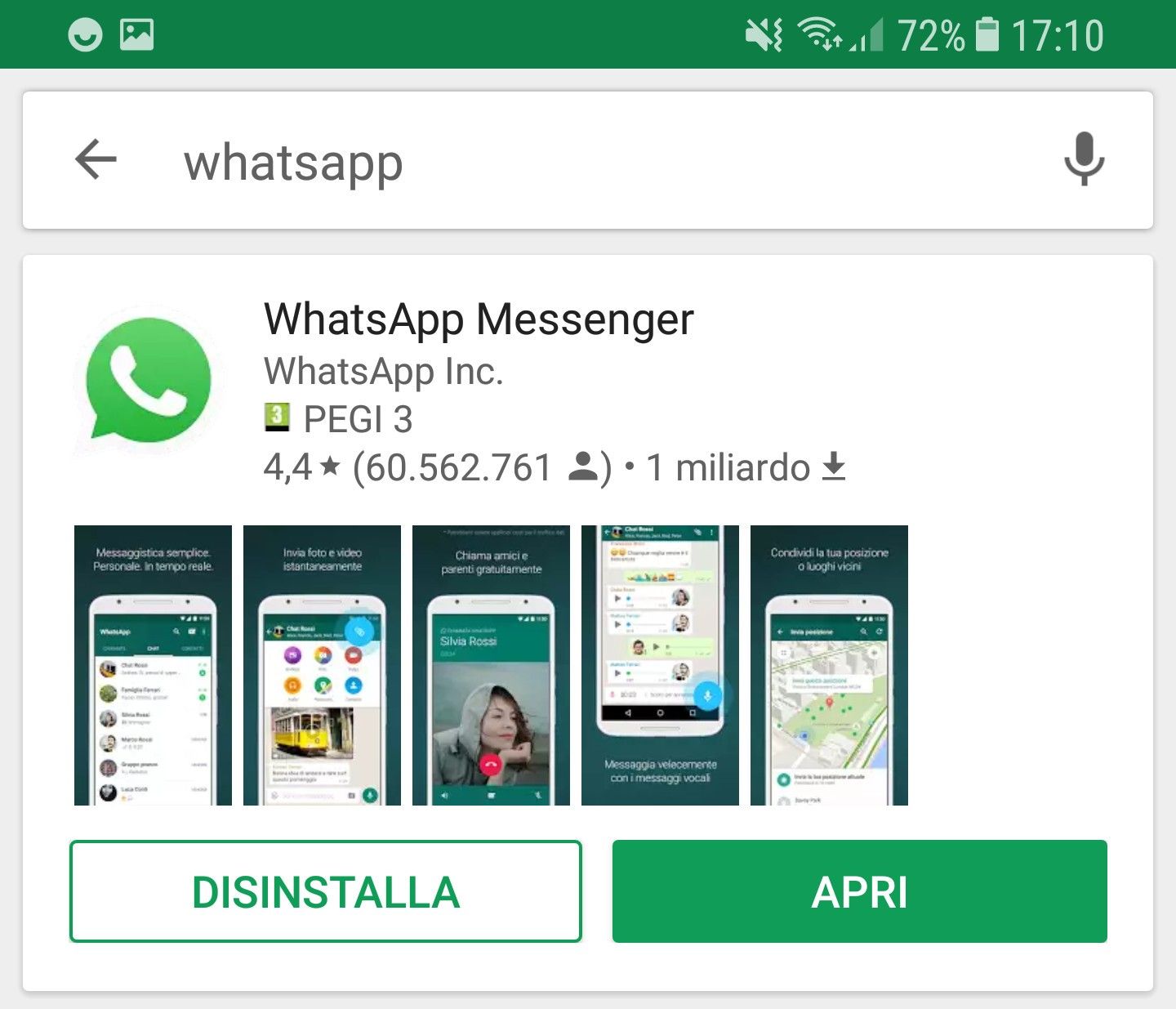 WhatsApp Play Store