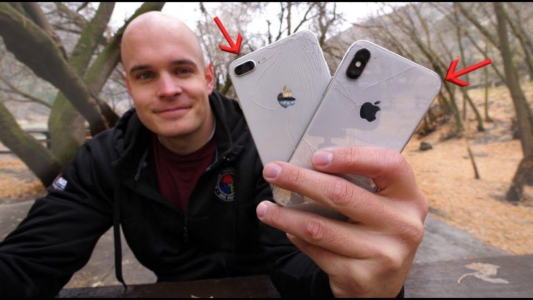 JerryRigEverything rompe iPhone X ed iPhone 8 in un nuovo drop test