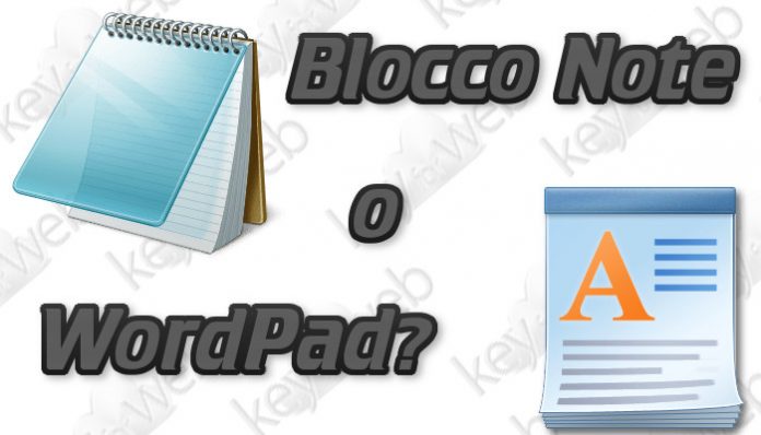 Blocco note e WordPad