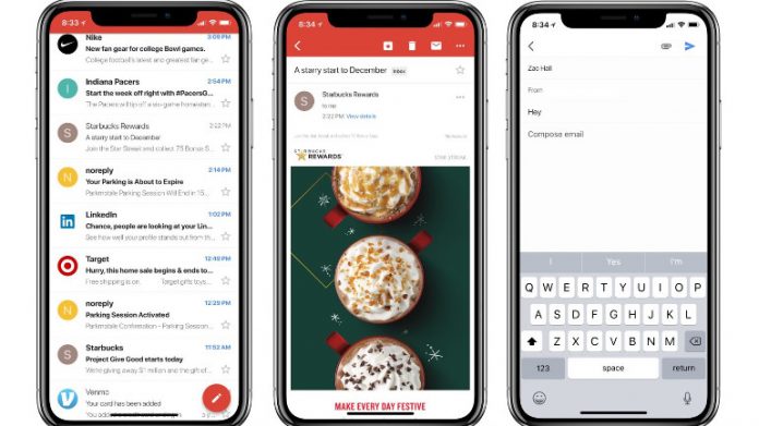Gmail si aggiorna su iOS con il supporto ad iPhone X