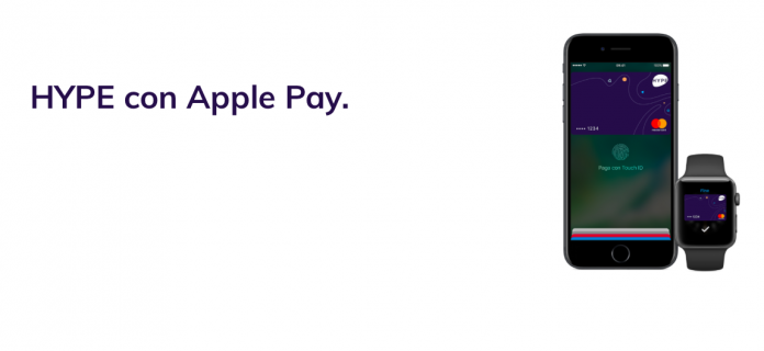 Hype disponibile per Apple Pay