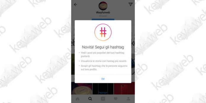 Instagram ora consente di seguire gli hashtag