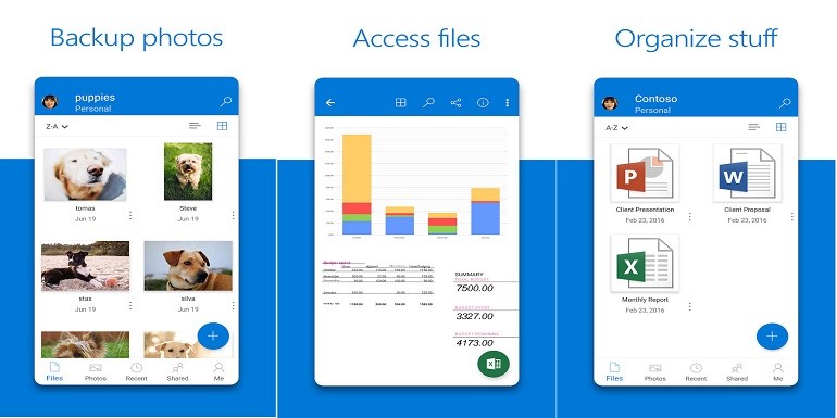 Microsoft OneDrive su Android