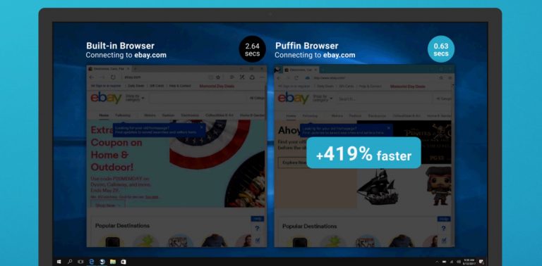 Puffin, il web browser rapido per iOS e Android arriva su Windows