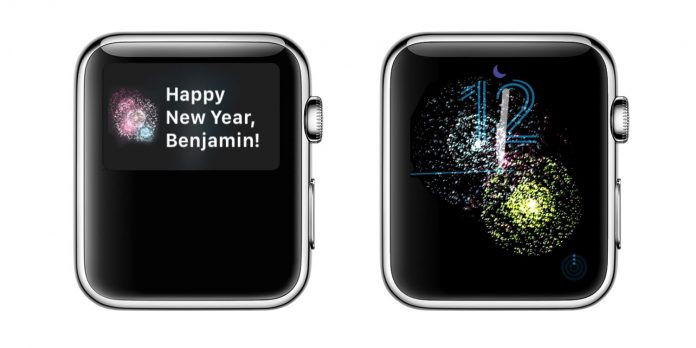 Apple watch augura buon anno nuovo