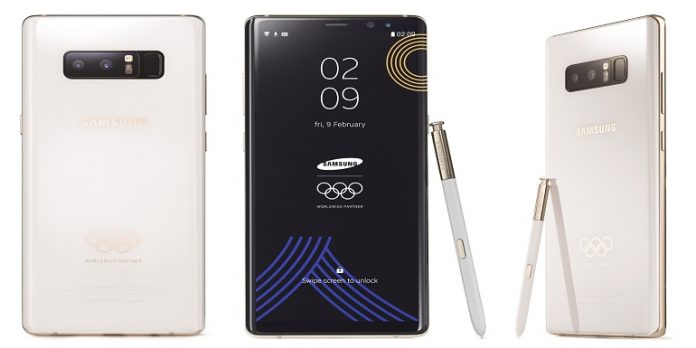 Galaxy Note 8 versione Olimpiadi 2018