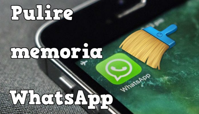 Pulire memoria WhatsApp, liberare spazio su smartphone